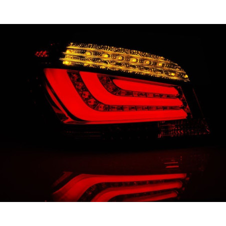 Black LED BAR Tail Lights for BMW E60 03-07