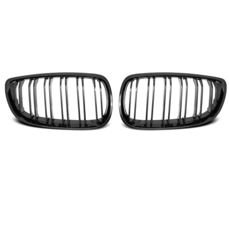 Calandre Double lame Noir Brillant Look M Pour BMW F20/F21