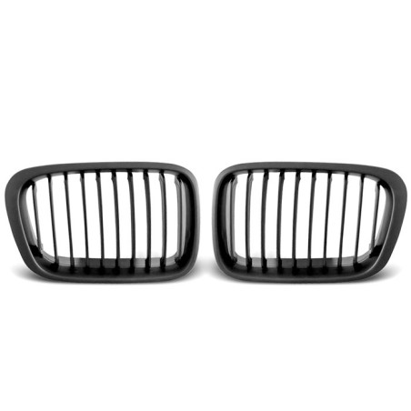 Mattschwarzer Kühlergrill für BMW E46 Limousine / Touring GRBM91