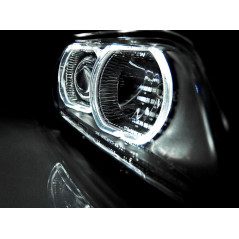 Frontscheinwerfer Angel Eyes Led Xenon D2S BMW E39 09.95-05.03 Schwarz