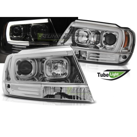 Front Headlights Tube Light Chrome For Chrysler Jeep Grand Cherokee 99 - 05 LPCH23 LPCH23 329,90 €