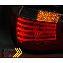 Rot/getönte LED-Rückleuchten mit dynamischen Blinkern für BMW E60 03-07 LDBMG3