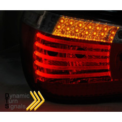 Feux Arrière Led Rouge/fumé avec clignotants dynamique pour BMW E60 03-07