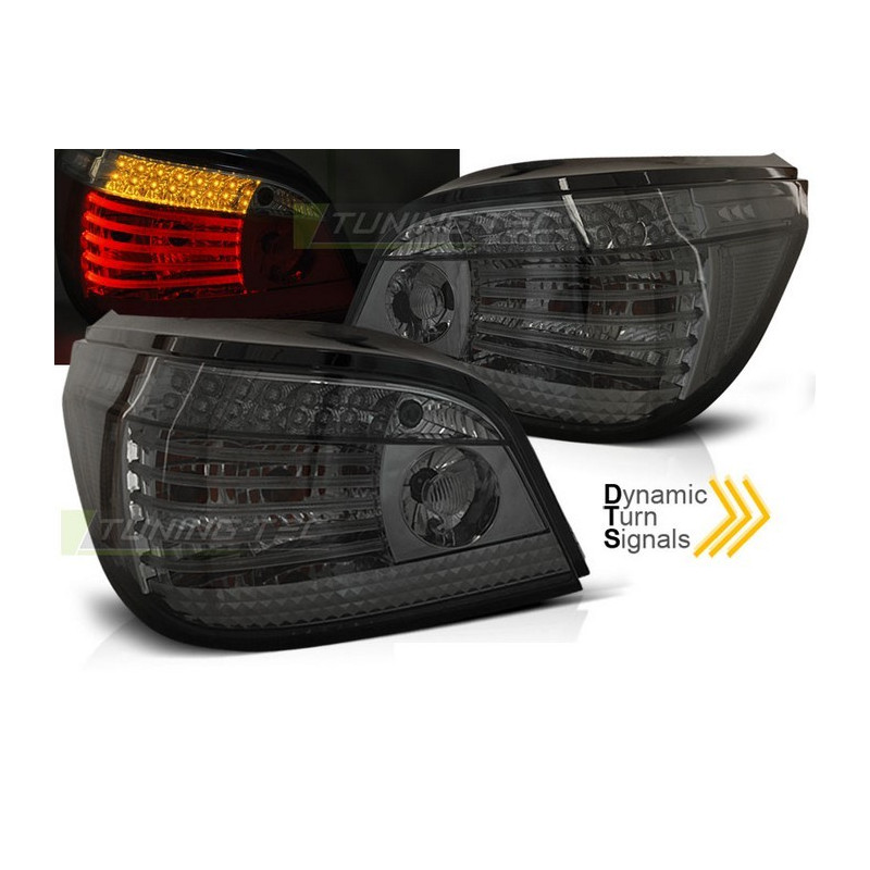 Feux Arrière Led Rouge/fumé avec clignotants dynamique pour BMW E60 03-07