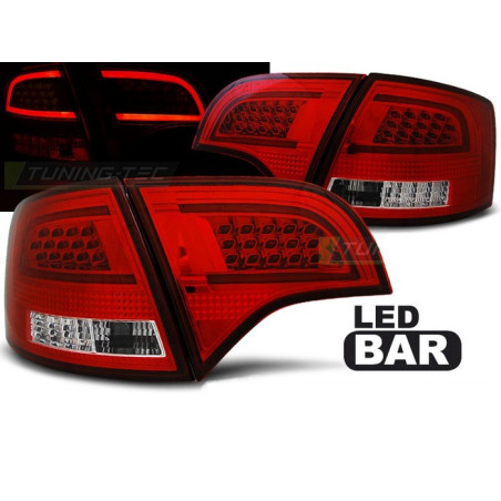 Feux Arrière Audi A4 B7 11.04-03.08 à Leds/Light Bar Rouge