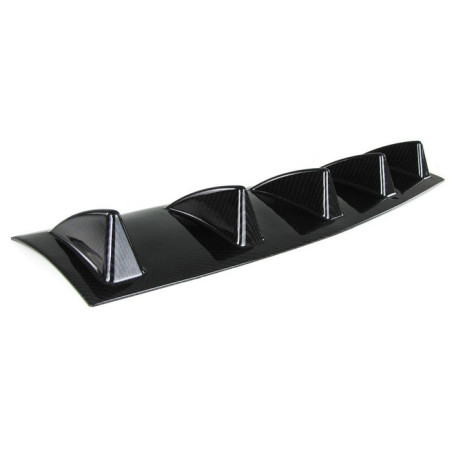 Universal 58 cm diffuser for rear bumper Carbon Look