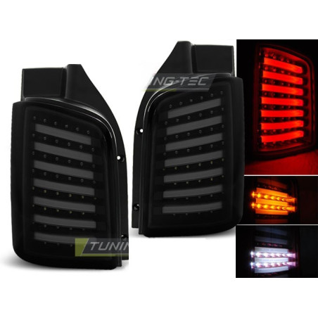 Feux Arrière VW T5 04.03-09/10- Transporter à Leds Noir