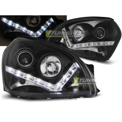 Front Headlights Daylight Hyundai Tucson 07.04-10 Black