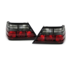 Feux arrière rouge/noir pour Mercedes W124 Berline/Coupe/Cabrio 85-95