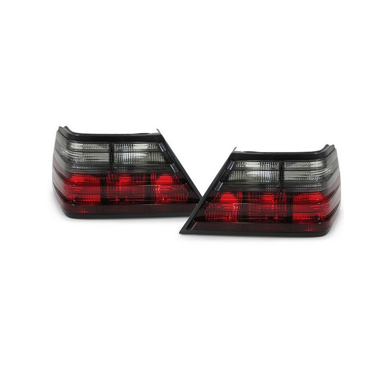 Feux arrière rouge/noir pour Mercedes W124 Berline/Coupe/Cabrio 85-95