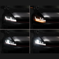 Phares avant Osram LEDriving Chrome Edition pour VW Golf 7 Halogènes Phares avant
