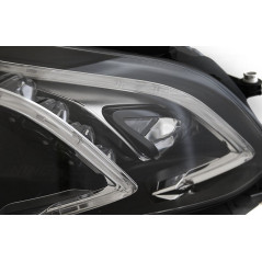 Phares Avant LED DRL fond noir pour Mercedes W212