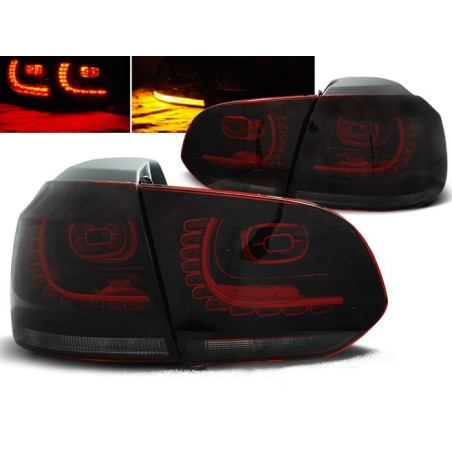 VW Golf 6 10.08-12 Rear Lights with Red/Smoked Leds LDVW71 LDVW71 299,90 €