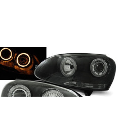 Angel Eyes Front Headlights Volkswagen Golf 5 10.03-09 Black