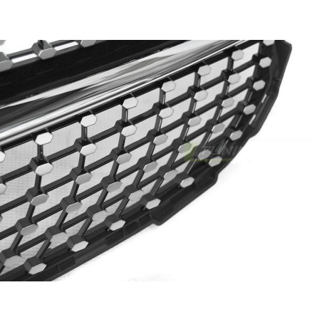 Glänzend schwarzer AMG Look Kühlergrill für Mercedes W205 C450