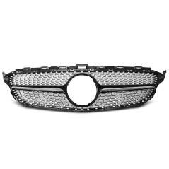 Glänzend schwarzer AMG Look Kühlergrill für Mercedes W205 C450 GRME38