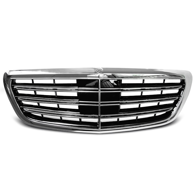 S65-Kühlergrill im Chrom-Look für Mercedes W222 13-18 GRME39