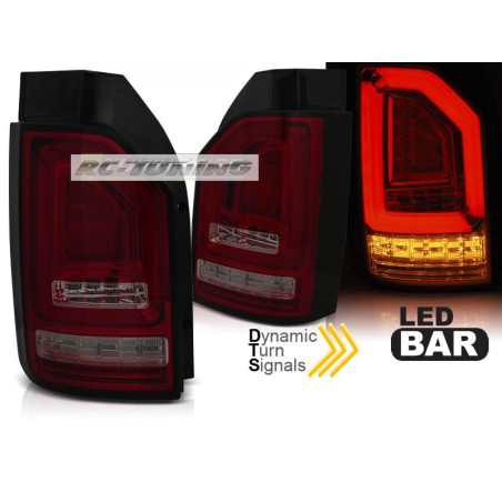 LED BAR Red/Smoked Rear Lights with Dynamic Turn Signals for VW T6 Hatchback LDVWJ3 LDVWJ3 369,90 €