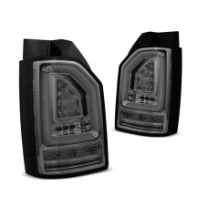 Smoked LED BAR Tail Lights with Dynamic Turn Signals for VW T6 Hatchback