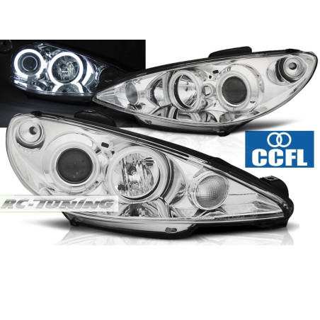 Peugeot 206 CCFL Chrome Angel Eyes Headlights LPPE28 LPPE28 239,90 €