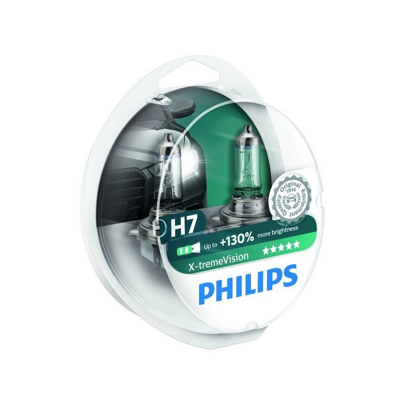 2 Ampoules H7 Philips X-treme Vision 12 Volts 55 W