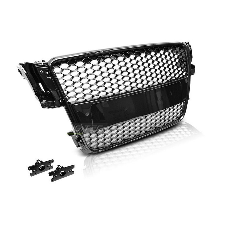 Look RS5 glänzend schwarzer Kühlergrill für Audi A5 07-11 GRAU50