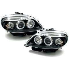 Phares Avant Angel Eyes Citroên Saxo 09.99-06.03 Chrome