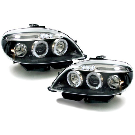 Phares Avant Angel Eyes Citroên Saxo 09.99-06.03 Chrome