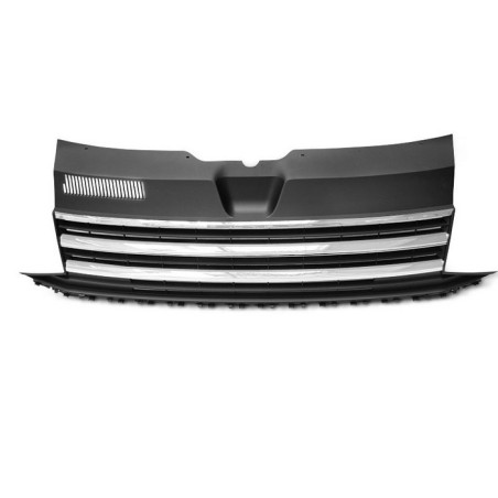 Schwarz/Chrom-Kühlergrill für VW T6 GRVW28