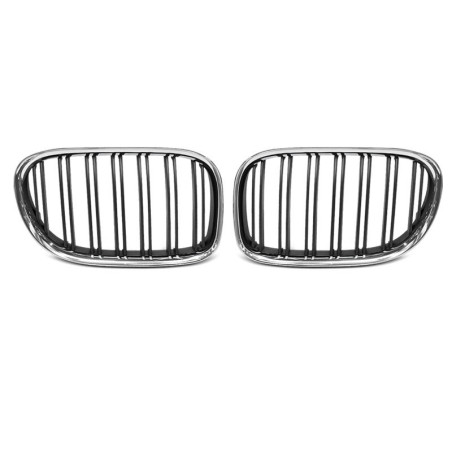 Calandre Chrome/noir double barre pour BMW F01 09-07-12