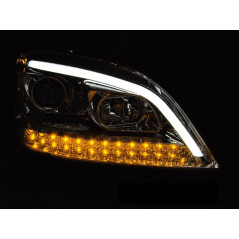 LED Headlights for Mercedes W164 M-Class 05-07 Chrome