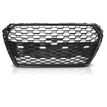 Glänzend schwarzer RS4-Look-Kühlergrill für Audi A4 B9 15-19 GRAU75