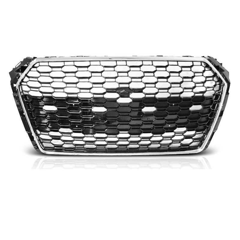 Look RS4 Kühlergrill chrom/schwarz für Audi A4 B9 15-19 GRAU76