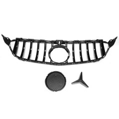 Chrom/glänzend schwarzer GTR-Look-Kühlergrill für Mercedes W205 14–18