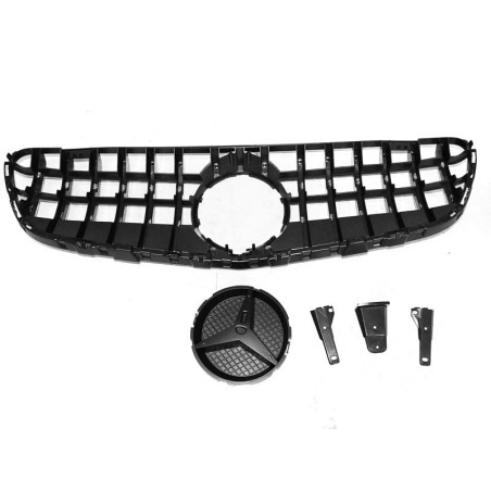 Glänzend schwarzer GTR-Look-Kühlergrill für Mercedes W253 15-