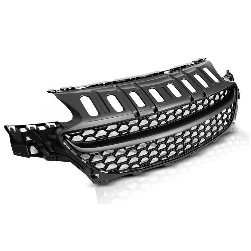 Mattschwarzer Kühlergrill für Opel Corsa E 14-19 GROP08