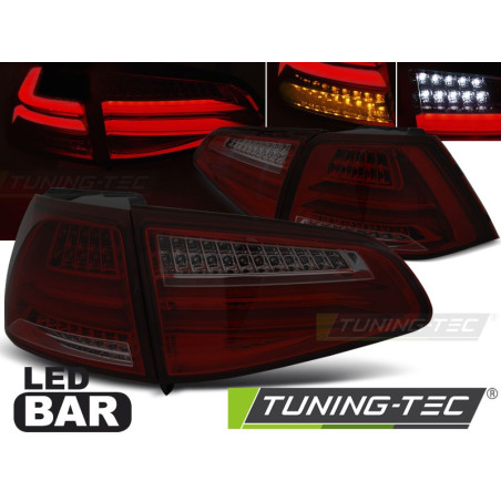 Feux Arrière Volkswagen Golf 7 13- Led Bar Fumé/Noir