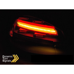 Black LED Bar SEQ Tail Lights, Dynamic Turn Signals For Porsche Boxster/Cayman 987 09-12