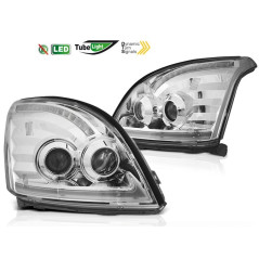 Scheinwerfer Tube Light SEQ LED Chrom für Toyota Land Cruiser 120 03-09