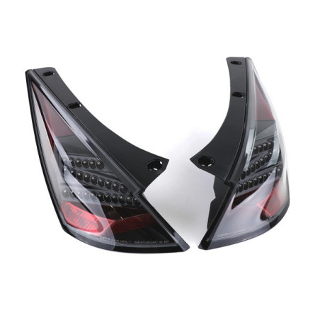 Black LED Tail Lights For Nissan 350Z Z33 02-08