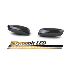 Clignotants latéraux LED dynamiques chrome pour Peugeot 207 308 / Citroen C3 C4 C5 DS3 DS4