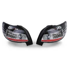 Feux Arrière Noir LED pour Peugeot 206 00-08 Eclairage