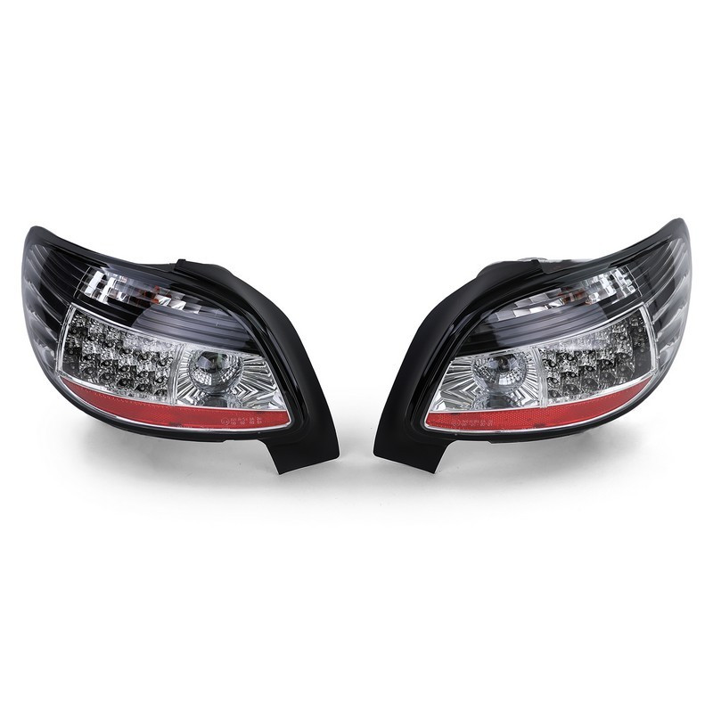 Schwarze LED-Rückleuchten für Peugeot 206 00-08 CP39395