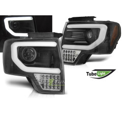 Black Tube Light Front Headlights for Ford F150 MK12 08-14 LPFO88 LPFO88 449,90 €