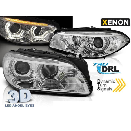 Chrome Angel Eyes Xenon Headlights, Led DRL SEQ for BMW F10/F11 10-13 LPBMM3 LPBMM3 749,90 €