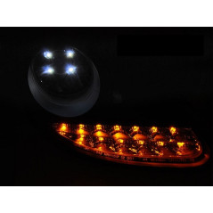 Phares avant Noir avec clignotants LED pour Porsche 911 996 Boxster 986