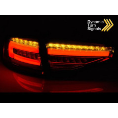 Feux arrière noir LED BAR SEQ Avec clignotants dynamique pour Audi A4 B8 12-15
