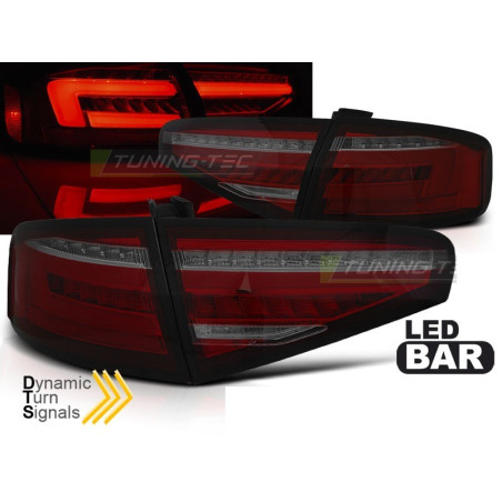 Smoked Red LED BAR SEQ Tail Lights With Dynamic Turn Signal For Audi A4 B8 12-15 LDAUH0 LDAUH0 399,90 €