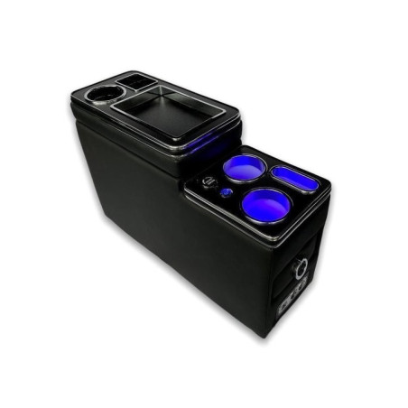 Center Console with USB Port Compartment and Blue Lighting for VW T5 / T6 LI/CCVT5-6-USB LI/CCVT5-6-USB 239,90 €