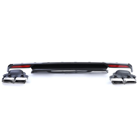 Carbon look rear spoiler with two exhaust tips for Mercedes S-Class W222 13-17 CP40024  CP40024  399,90 €